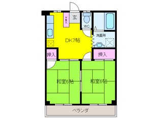 谷口マンションの物件間取画像